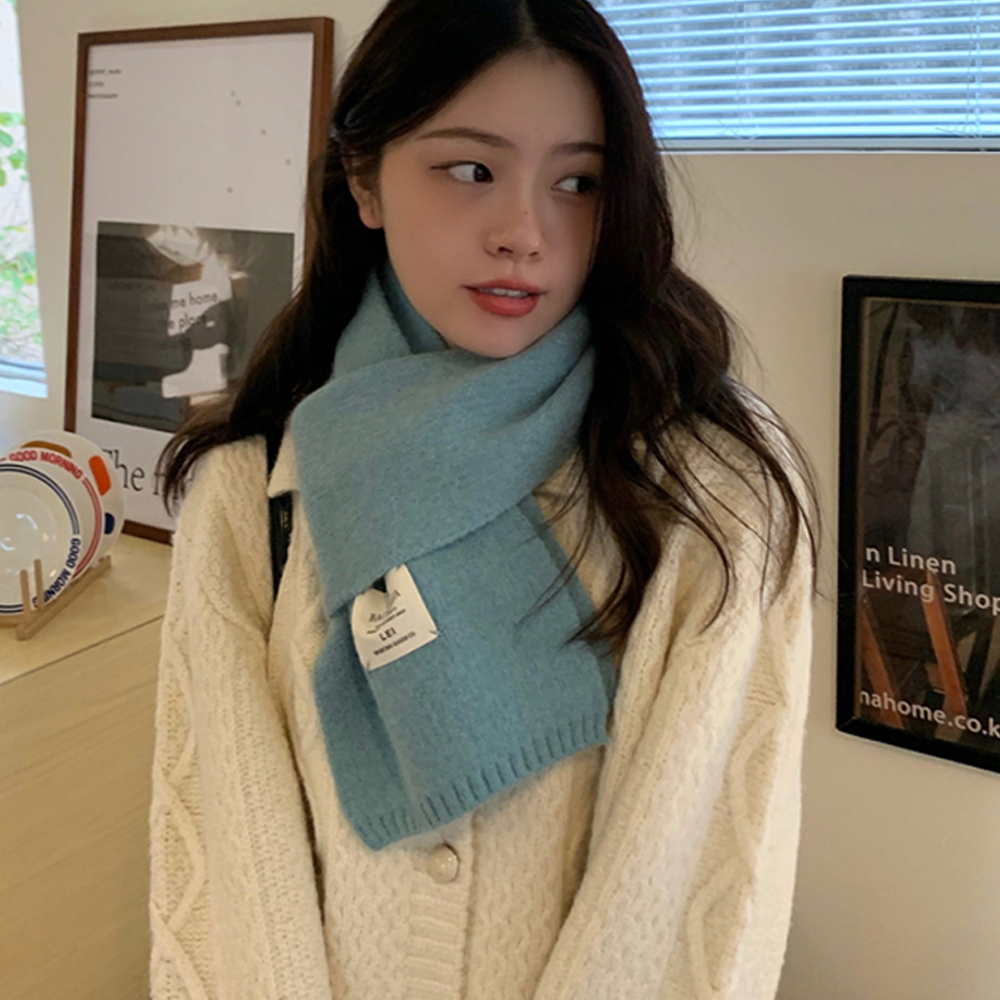 포근하고 귀여운 파스텔 캐시미어 머플러, 따뜻한 울 니트 목도리 추천!