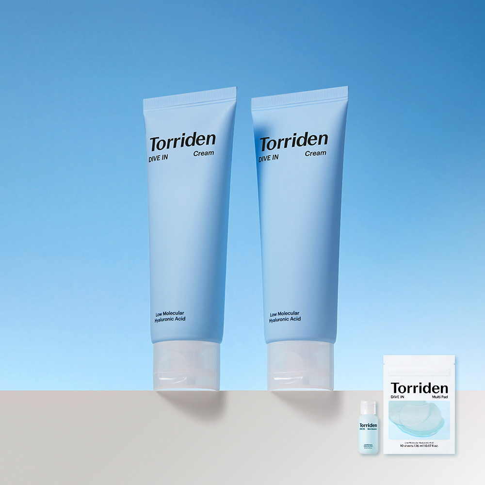 저분자 히알루론산 크림으로 피부 수분 충전! 토리든 더블 세트 추천