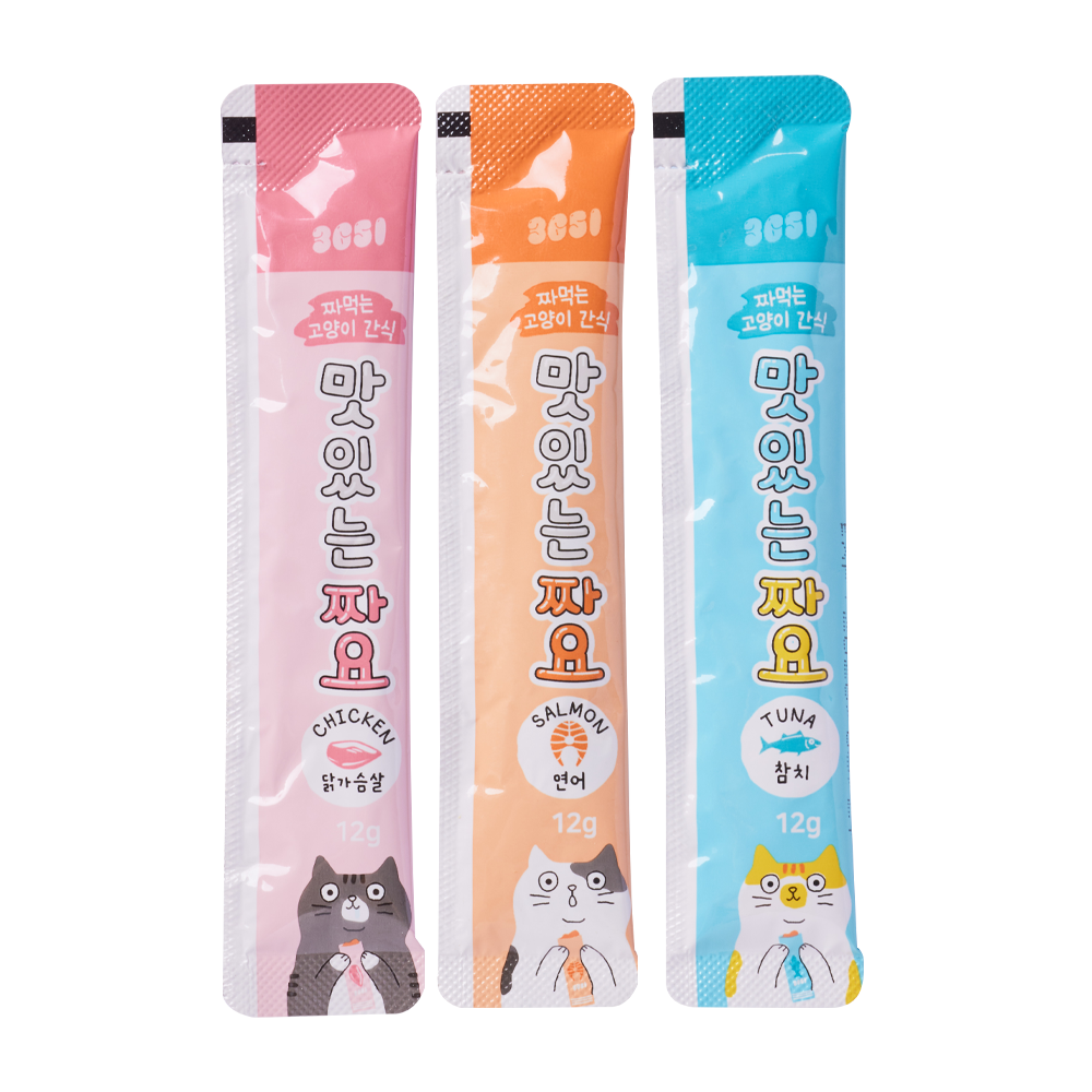 고양이 간식, 맛있게 짜먹는 대용량 캔으로 간편하게 챙기세요!