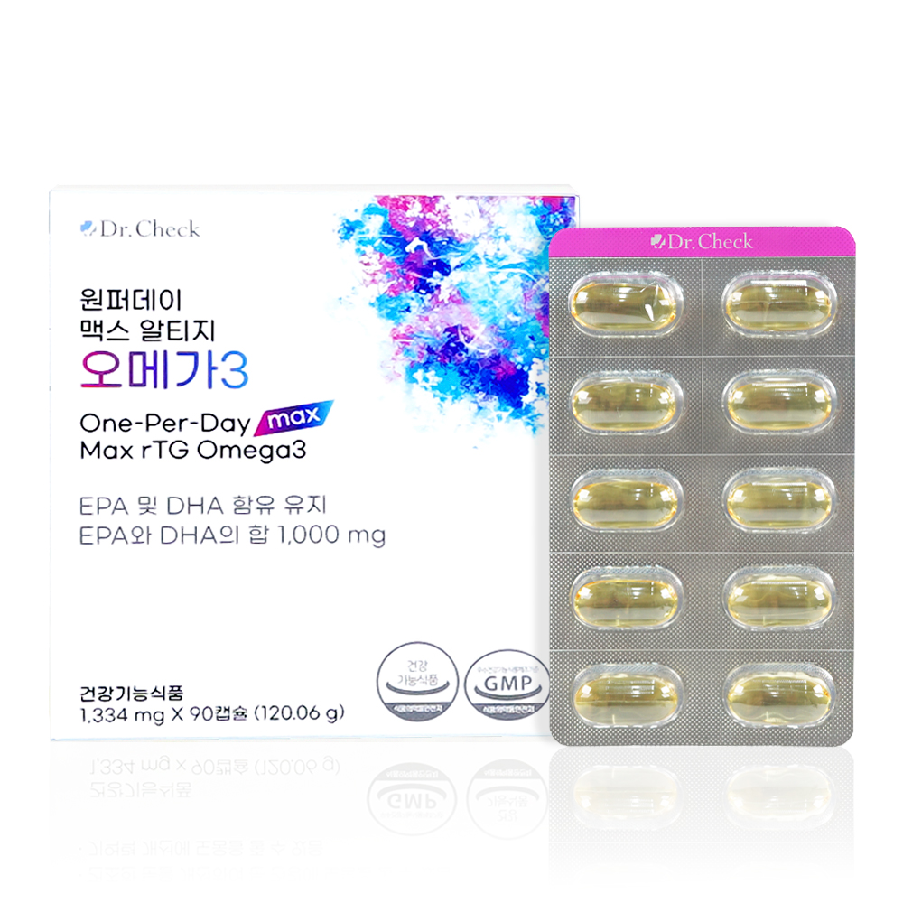 일상 속 건강 챙기기! 닥터체크 원퍼데이 맥스 알티지 오메가3 소개