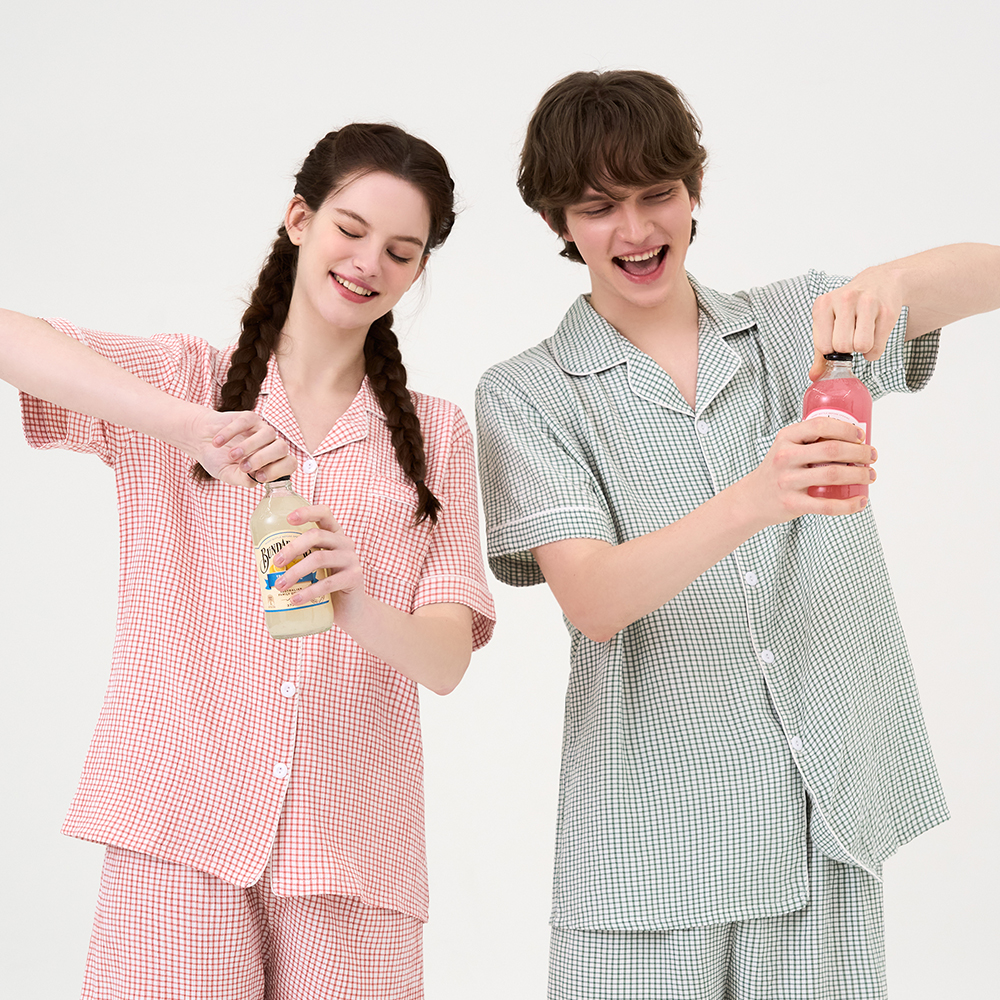 여름철에 딱! 편안하고 귀여운 체크 파자마 세트 추천