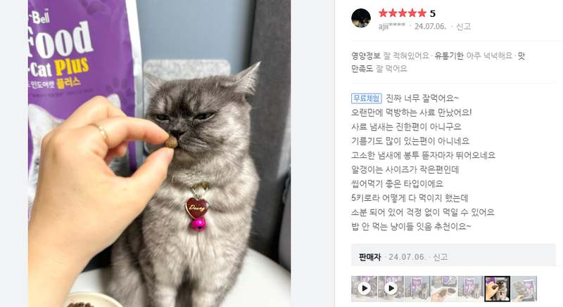 고양이 사랑하는 분들을 위한 최고의 사료, 한번 살펴보세요!