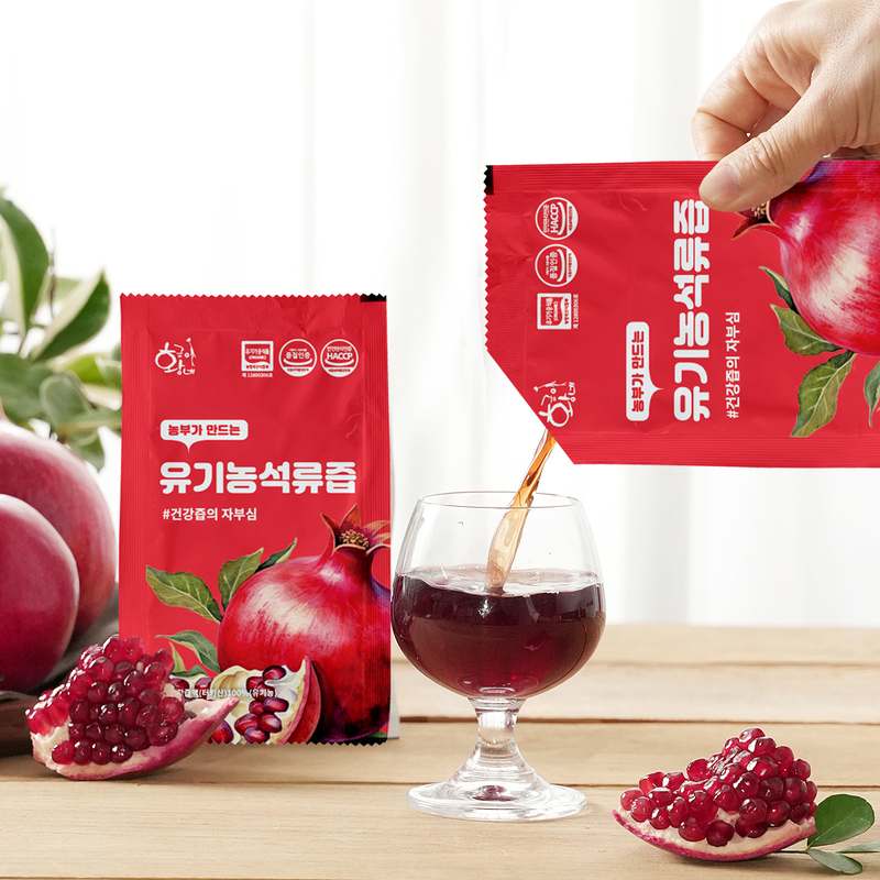 일상 속 건강 챙기기, 유기농 석류즙으로 활력 충전하세요!