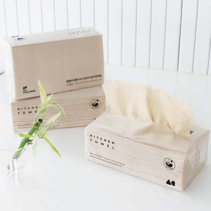 일상에서 편하게 쓰는 대나무 소재 3겹 키친타올, 100매씩 여러 개 구매하는 방법