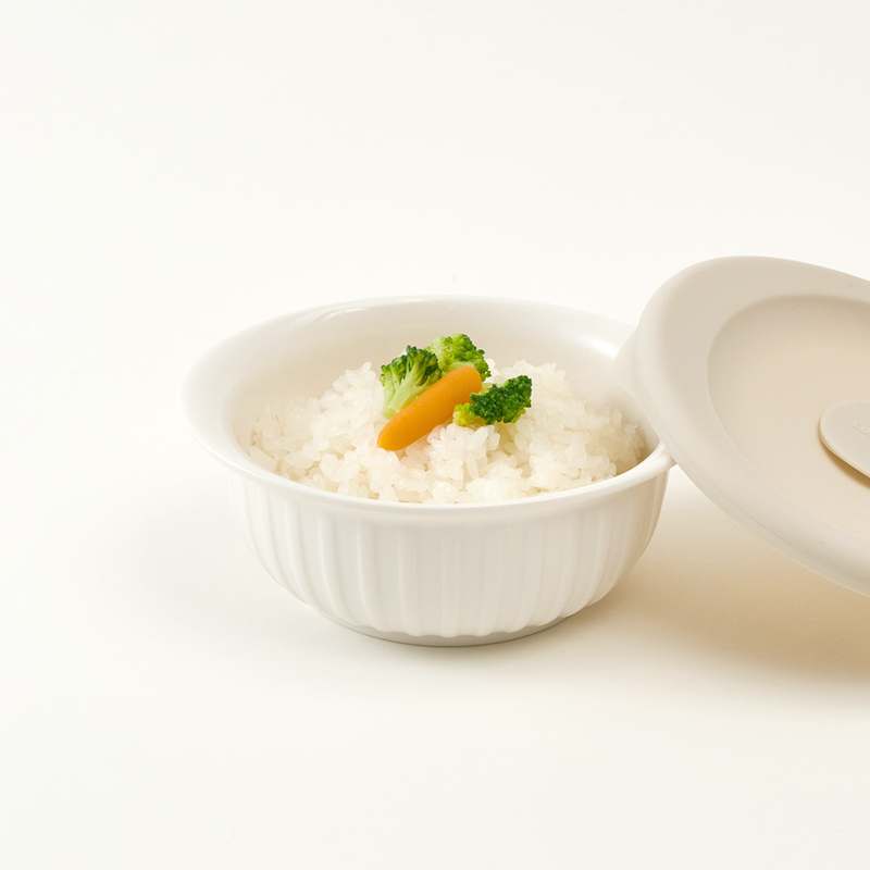 간편하게 한끼 해결! 도자기 밥용기 아이보리 250ml 4개 세트