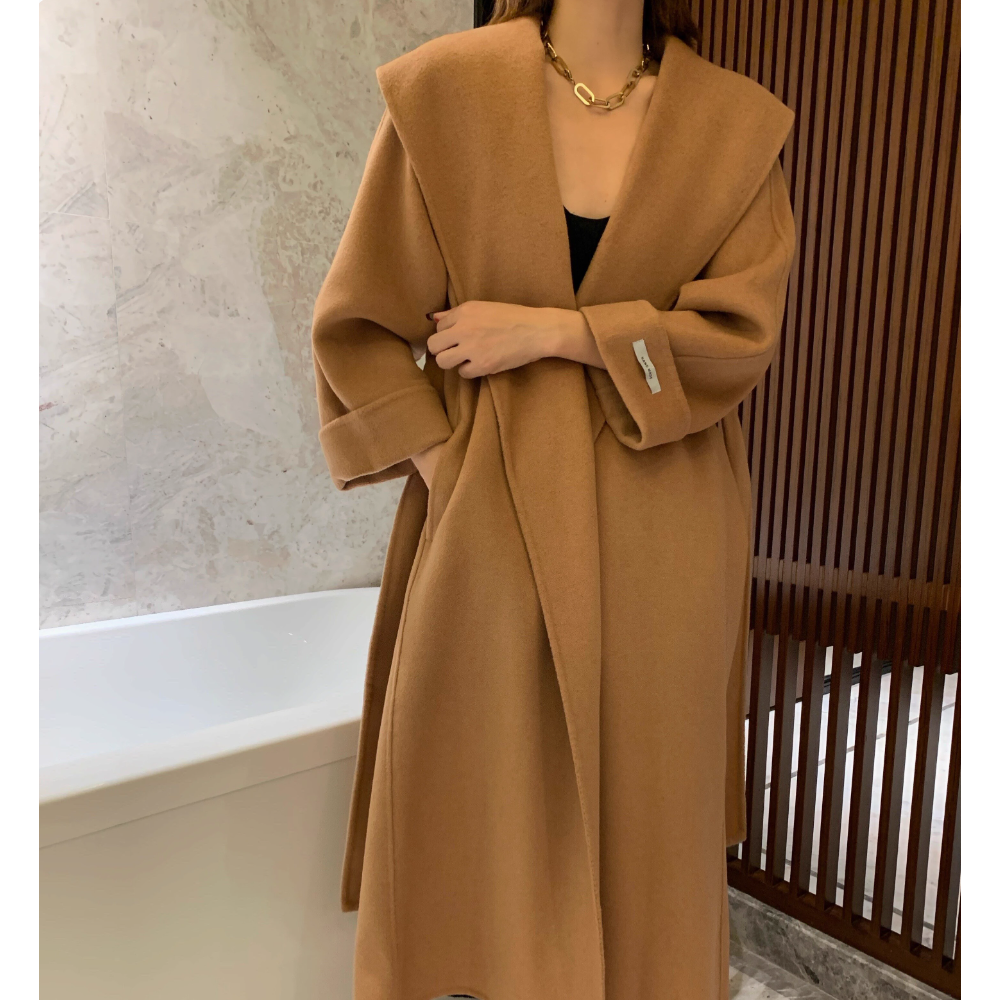 포근하고 가벼운 겨울 여성용 양모 오버핏 코트 추천