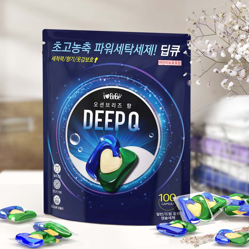 가정에서도 간편하게 사용하는 딥큐 3in1 캡슐 세제 추천!