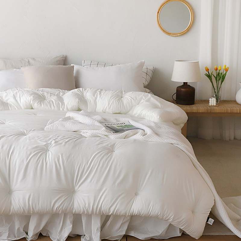 포근하고 먼지 걱정 없는 모달 침구로 사계절 내내 편안하게 보내세요