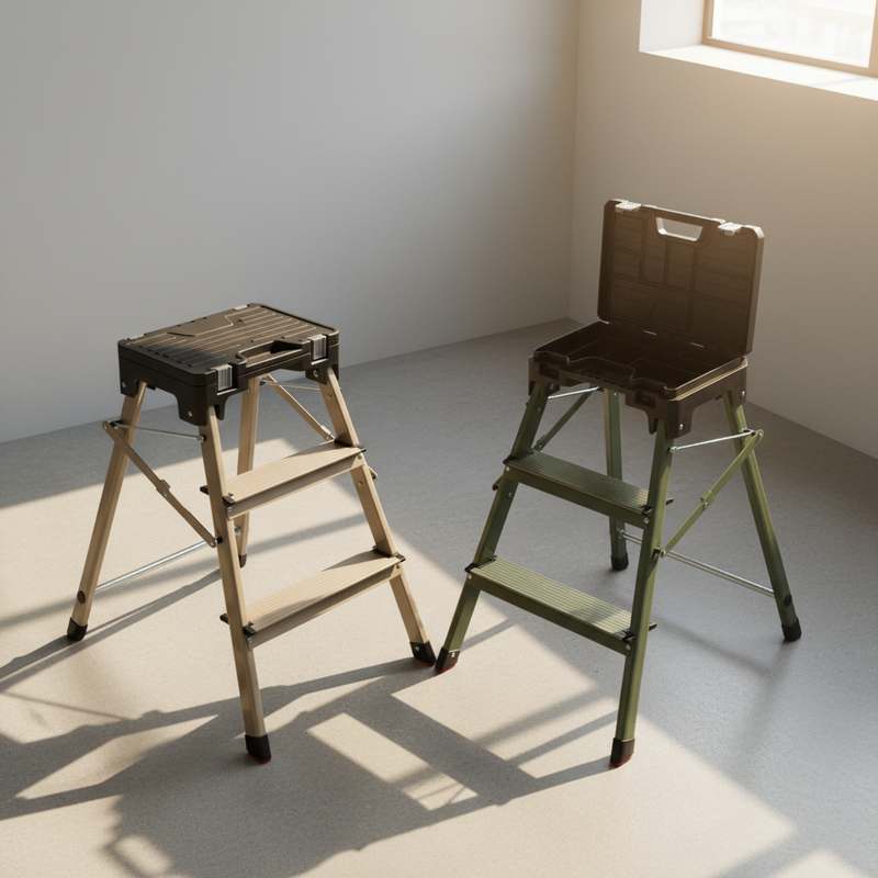 집에서 간편하게 사용하는 접이식 알루미늄 사다리 추천! 안전하고 튼튼한 3단 계단