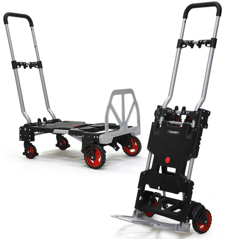 쉽고 편하게 사용할 수 있는 접이식 핸드카트, 검은색으로 깔끔하게!