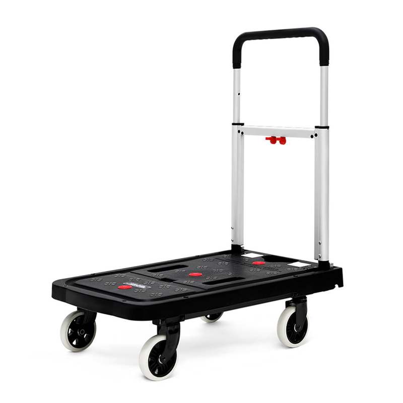 쉽고 편하게 사용하는 접이식 카트, 실버 컬러로 깔끔하게!