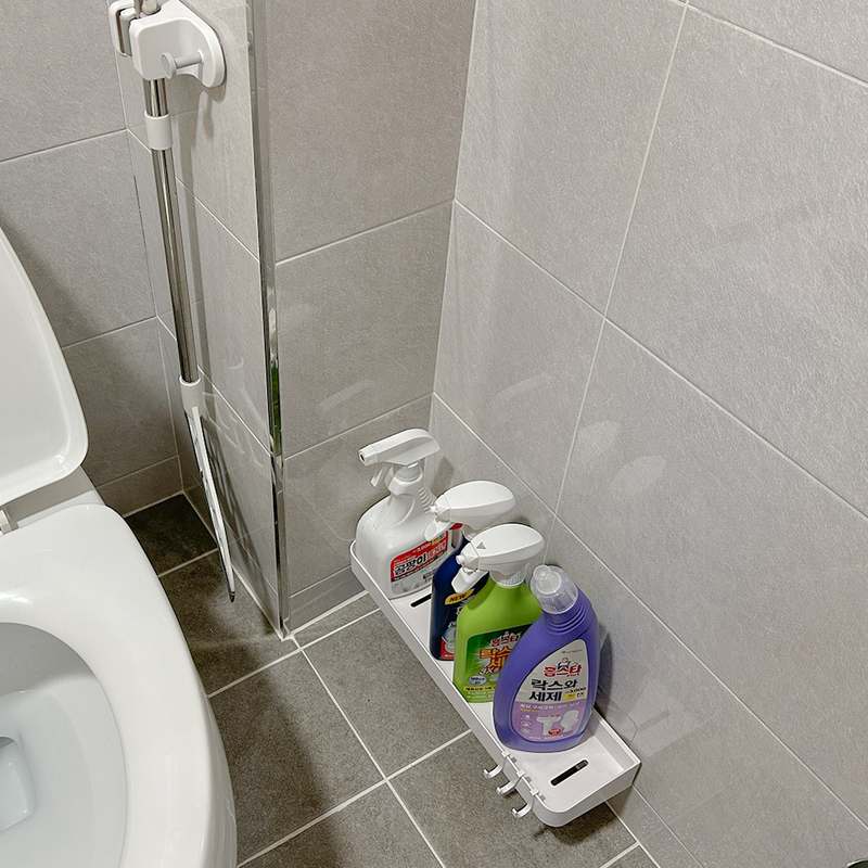 쉽고 깔끔하게 욕실 정리하는 방법, 작은 선반 하나로 해결하세요!