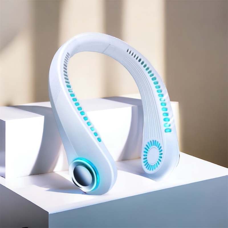 목에 착용하는 조용한 미니 선풍기, 휴대용 넥풍기 추천!