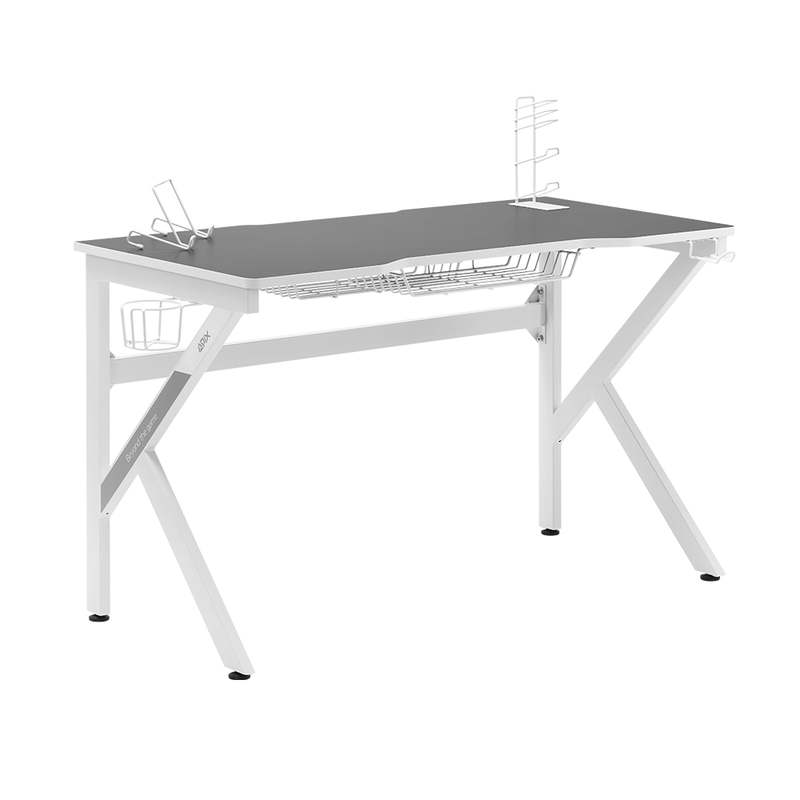 혼자 쓰기 딱 좋은 게이밍 책상, 깔끔한 화이트 컬러로 선택하세요!