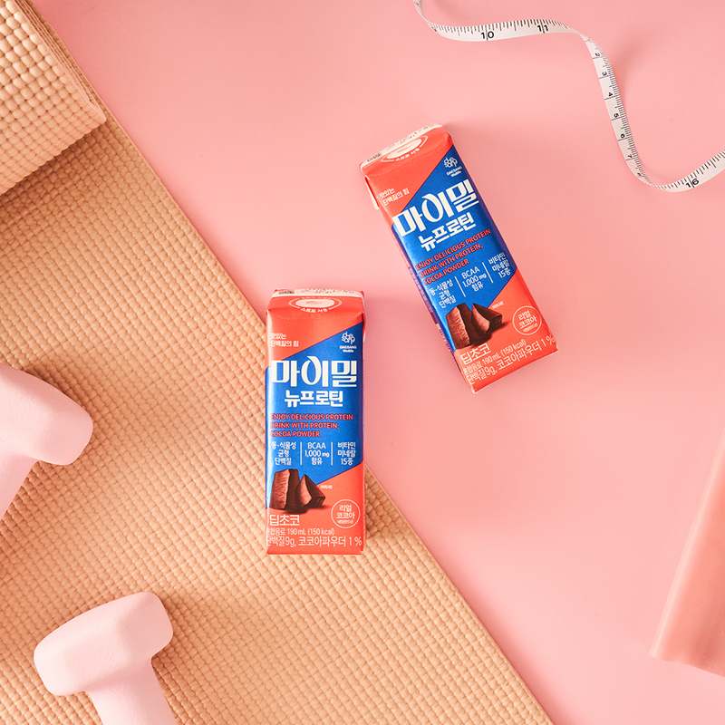 맛있고 건강하게! 마이밀 뉴프로틴 딥초코 음료 한 잔 어때요?