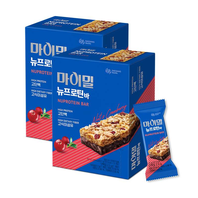 간편하게 건강 챙기기! 마이밀 뉴프로틴바 한 박스로 식사 대용하기