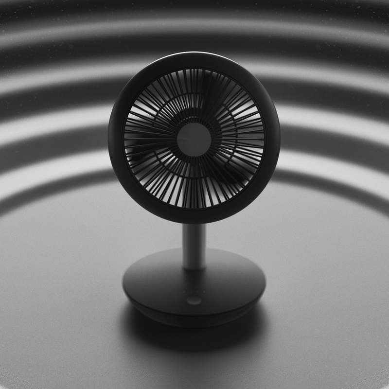 가볍고 편리한 무선 선풍기, 데스크 위에 딱 좋아요!