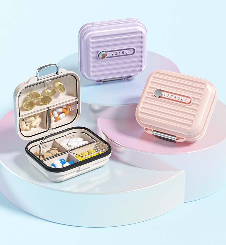 휴대하기 편한 미니 약통으로 일주일 약 챙기기, 간편하고 실용적이에요!
