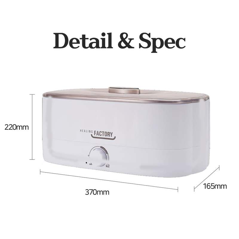 집에서 간편하게 손발 테라피, 대용량 파라핀용해기와 왁스 세트로 즐기기