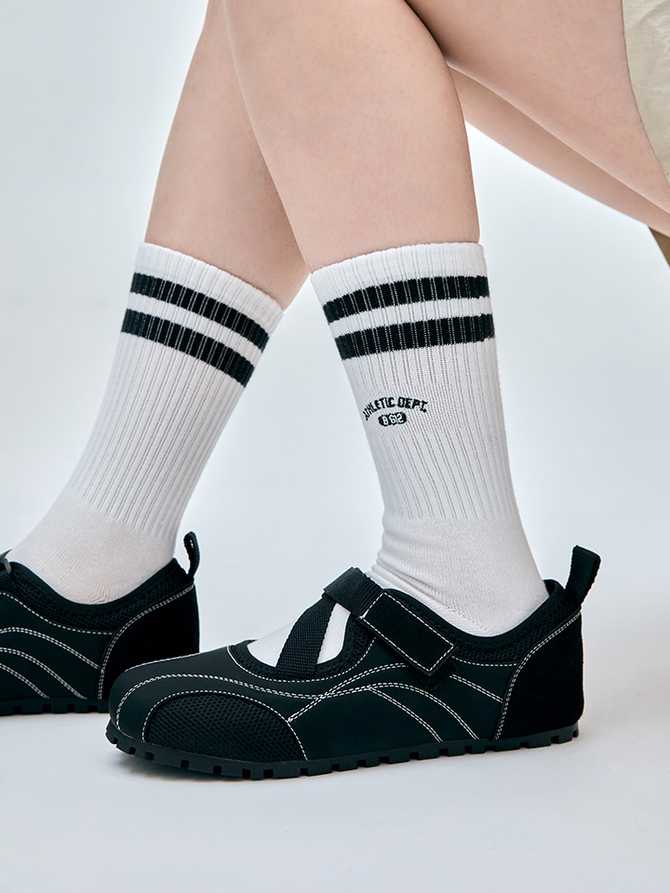 편하게 신을 수 있는 웨빙 스트랩 로우 메리제인, 지금 다시 입고됐어요!