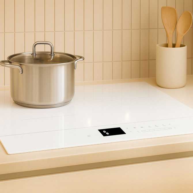 삼성 비스포크 인덕션, 깔끔한 화이트 컬러와 슬림한 디자인이 매력적이에요