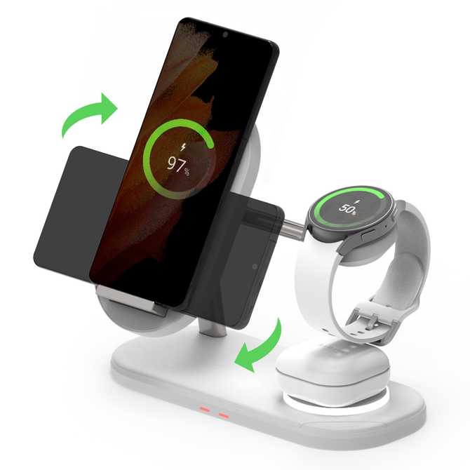아이폰과 갤럭시 모두 충전 가능한 3in1 무선 충전 거치대, 어떤 점이 좋을까?
