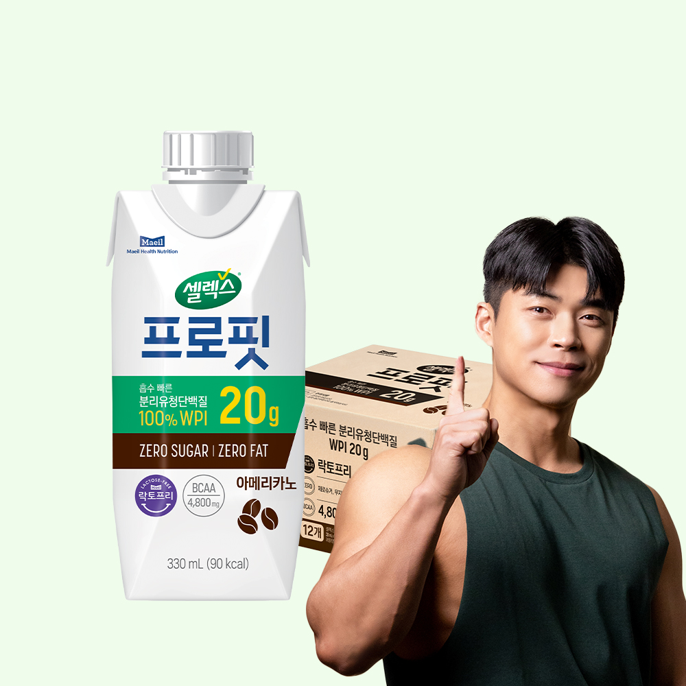 [N포인트 10% 적립] 셀렉스 프로핏 WPI 드링크 골라담기 2박스 (총 24입)