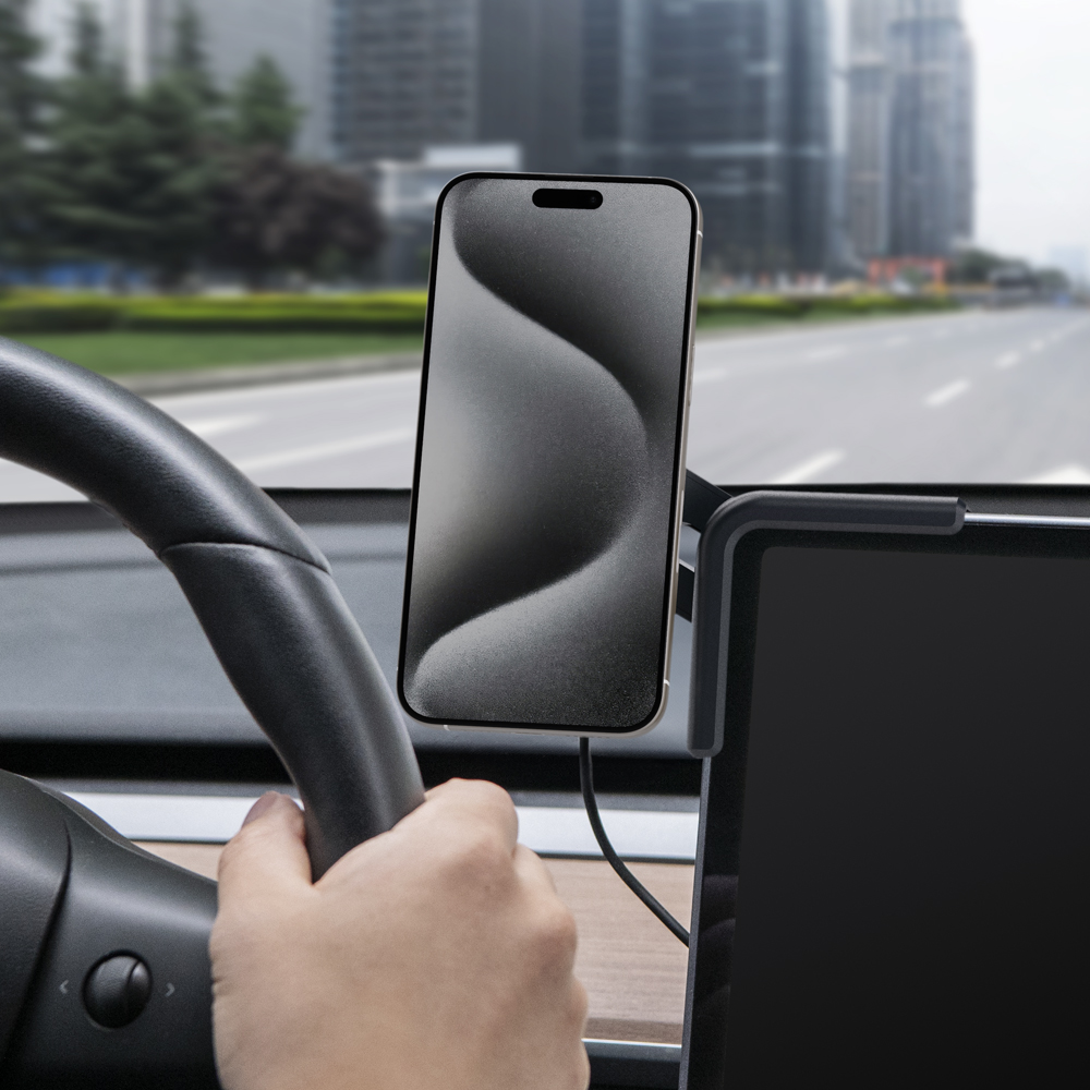 차량에서 편리하게 사용하는 테슬라 Qi2 맥세이프 핸드폰 거치대 추천!