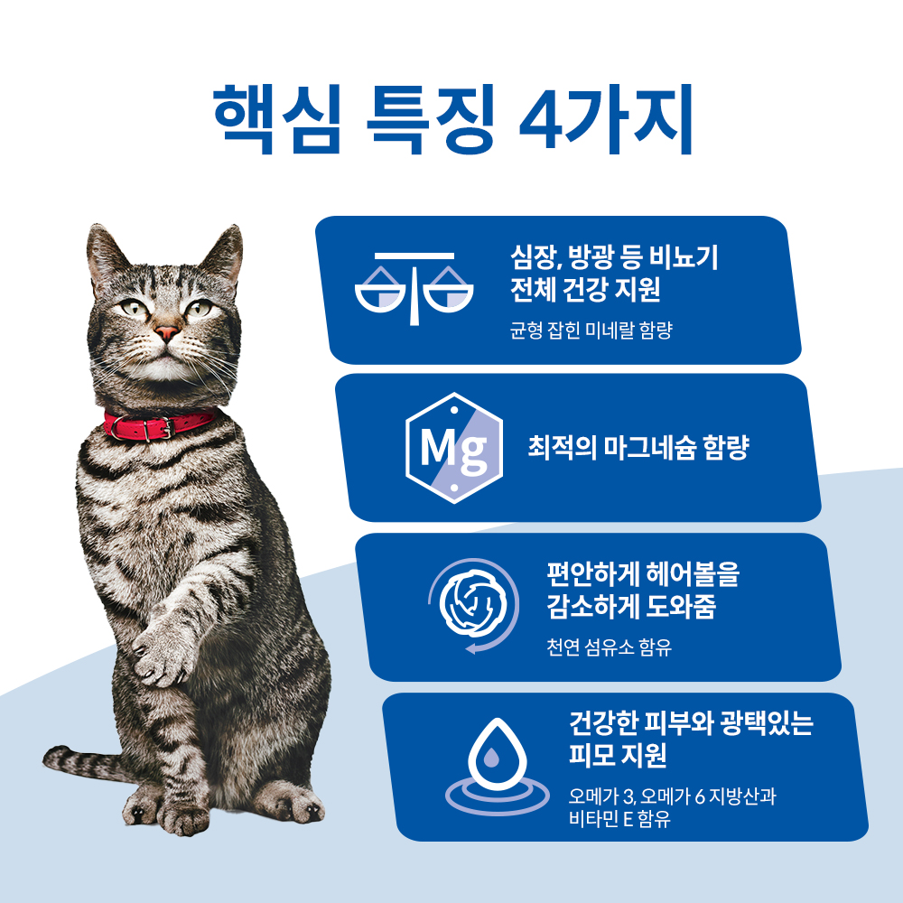 고양이에게 딱 맞는 어덜트 헤어볼 컨트롤 캔, 맛도 좋아요!