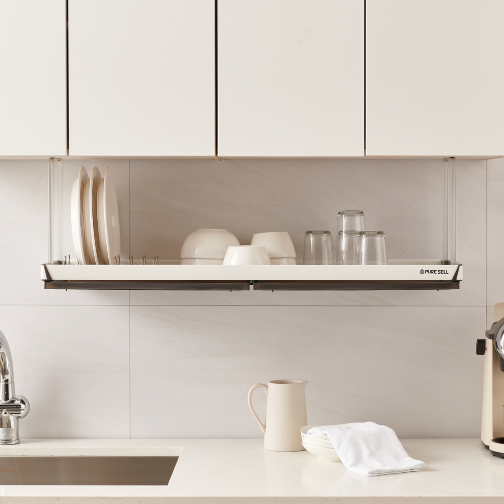 쉽고 편하게 사용하는 주방 식기 건조대, 싱크대에 딱 붙이는 방법!