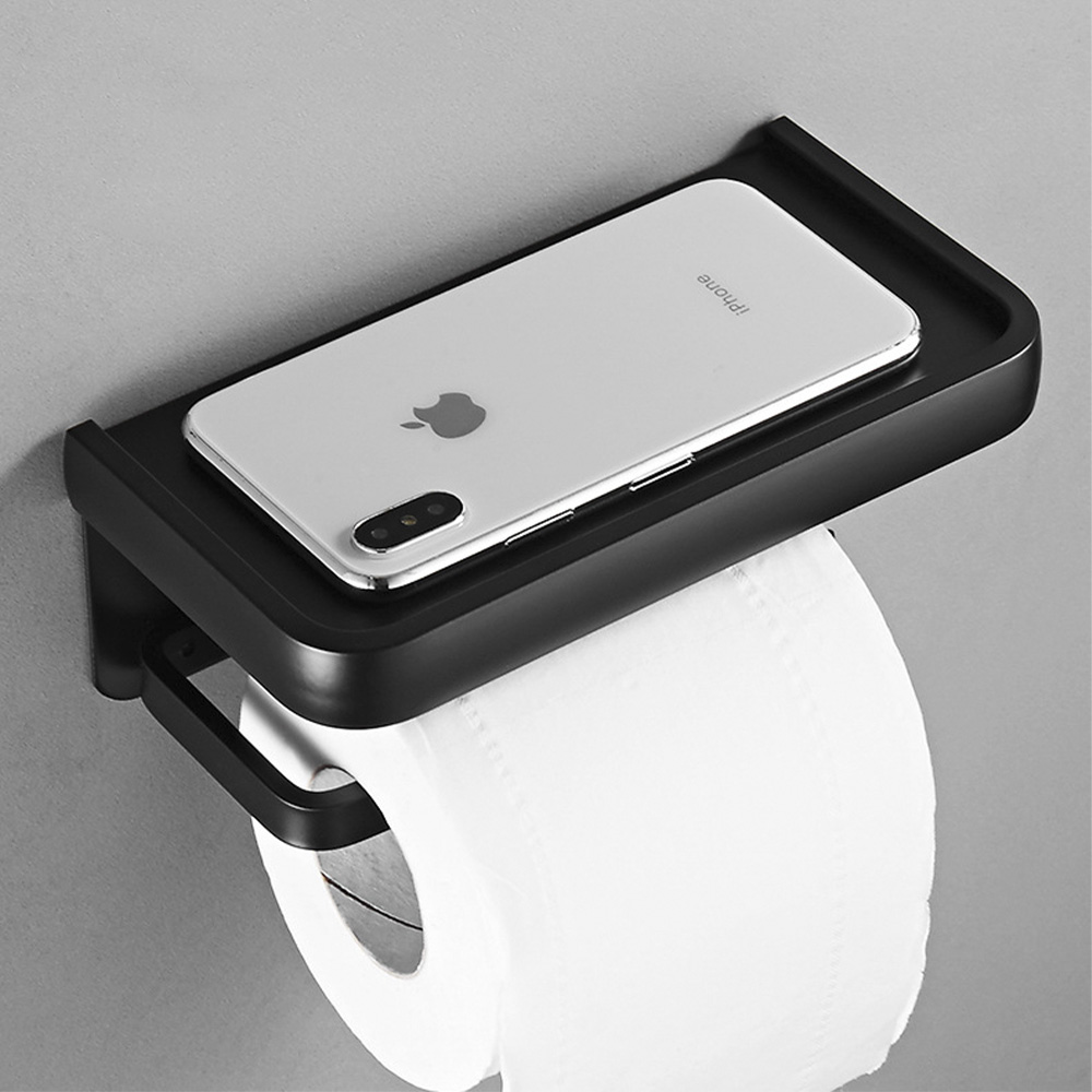 쉽고 튼튼한 화장실 휴지걸이, 덮개형 선반으로 깔끔하게 정리하세요!