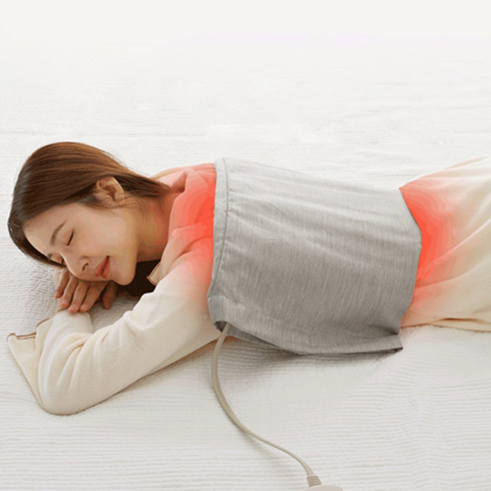 집에서 간편하게 사용하는 전자파 차단 온열 찜질기, 허리부터 무릎까지 편안하게