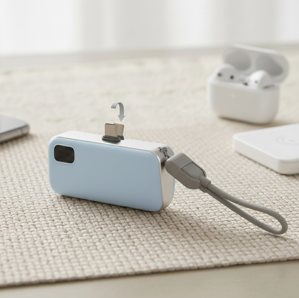 작고 가벼운 보조배터리로 언제 어디서든 충전하세요!