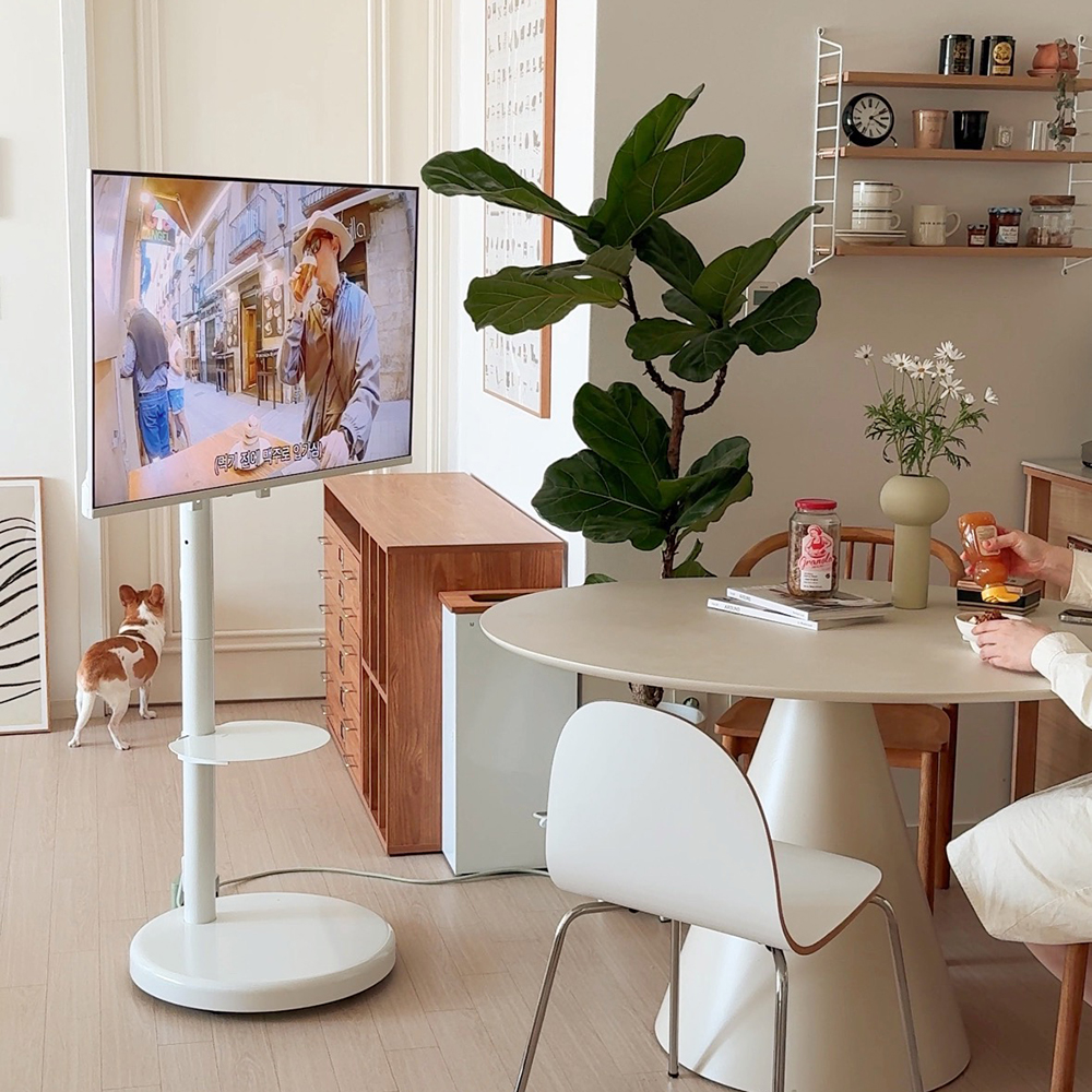 집에서도 쉽게 설치하는 이동식 TV 거치대, 편리함이 가득해요!