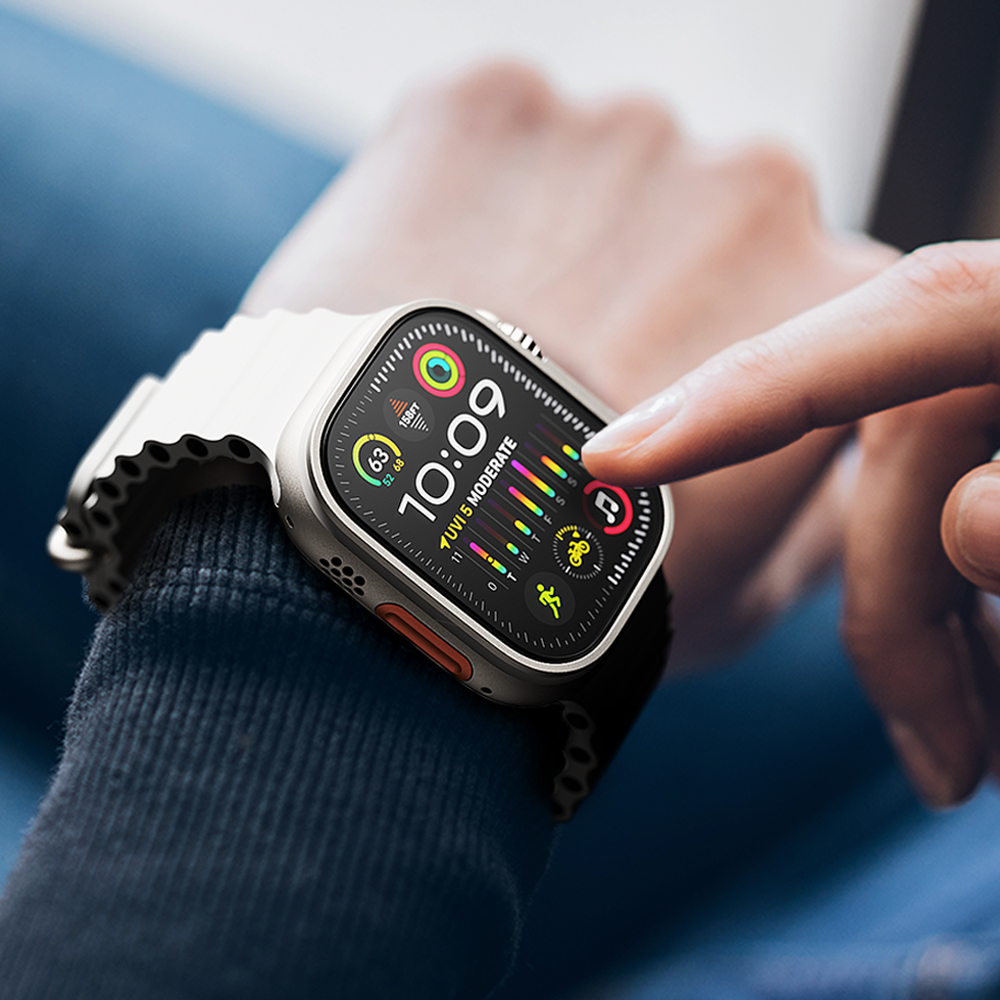 애플워치 울트라 3 2 1용 강화유리 필름, 두 장으로 더 안전하게!