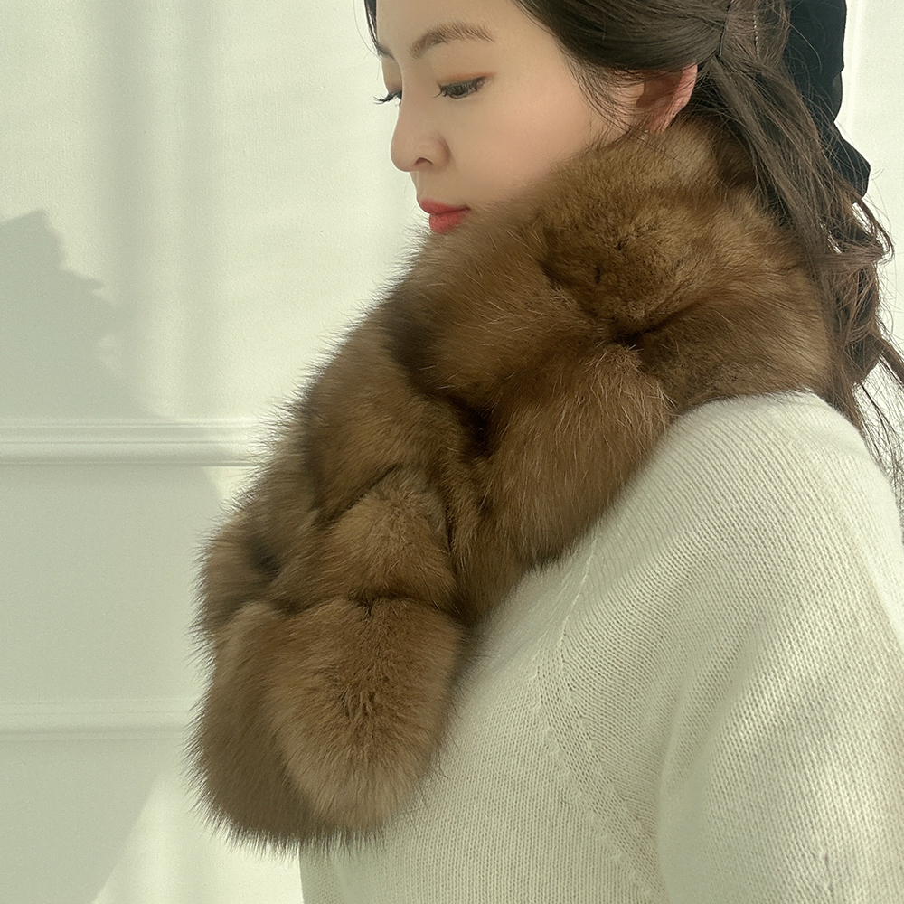 포근하고 세련된 목도리, 세이블머플러와 밍크 퍼 모피 추천!