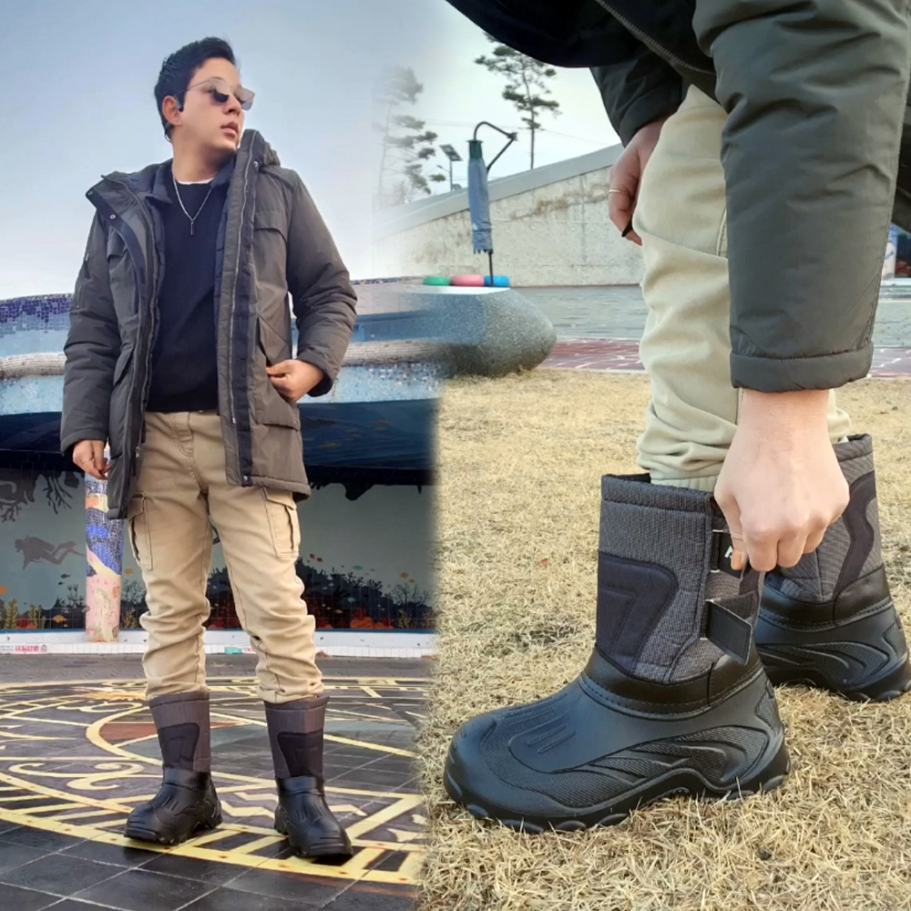 겨울철 남성용 방한 부츠, 따뜻하고 방수 기능까지 완벽하게!