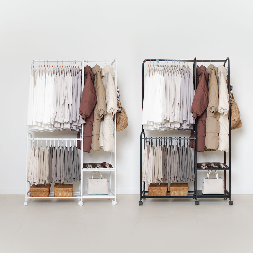이동이 편한 옷걸이 스탠드, 확장형 드레스룸 추천!