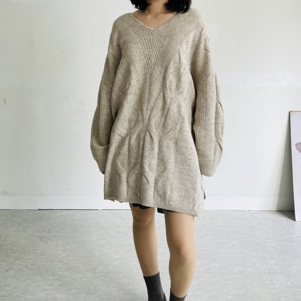 포근하고 귀여운 울 니트 미니 원피스, 키작녀도 완벽하게 어울려요!