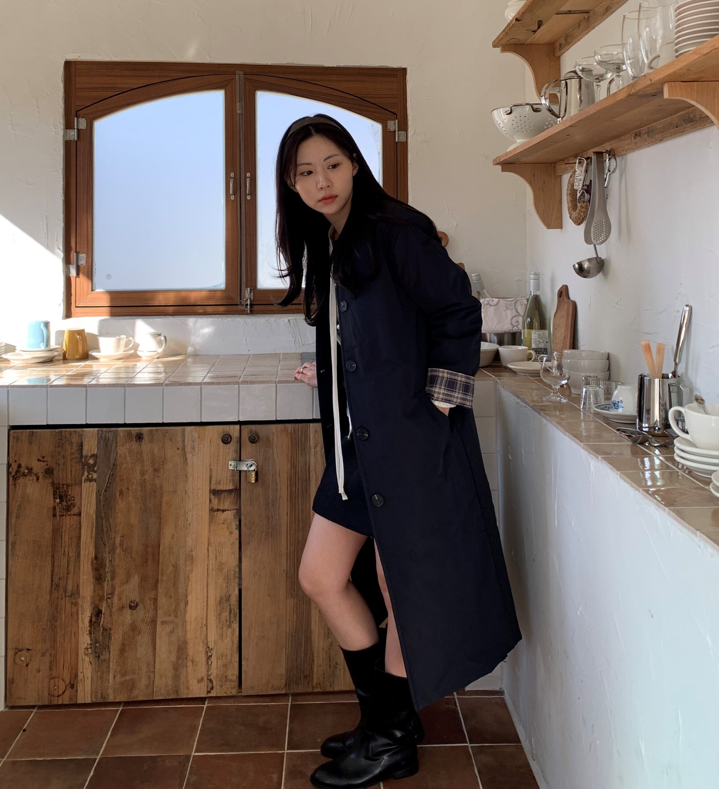 편하게 입기 좋은 카라 웰론 트렌치 패딩 롱 코트 추천!