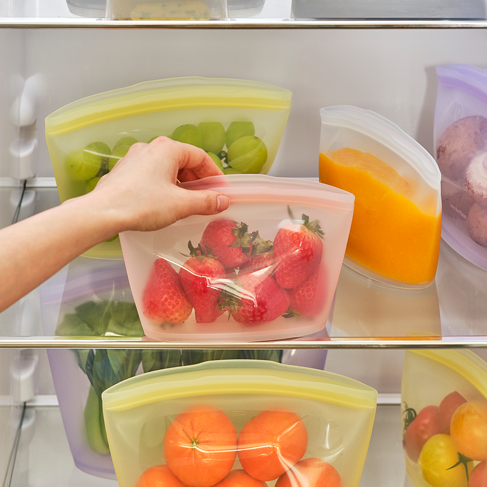 일상 속 간편한 냉장고 정리, 실리콘 지퍼백으로 해결하세요!