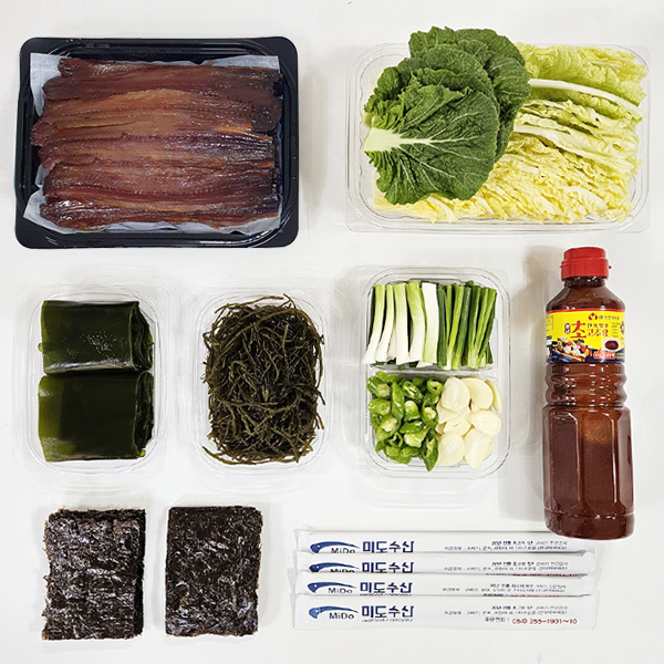 포항 구룡포에서 맛보는 신선한 과메기와 해초 세트, 집에서 손쉽게 즐기기