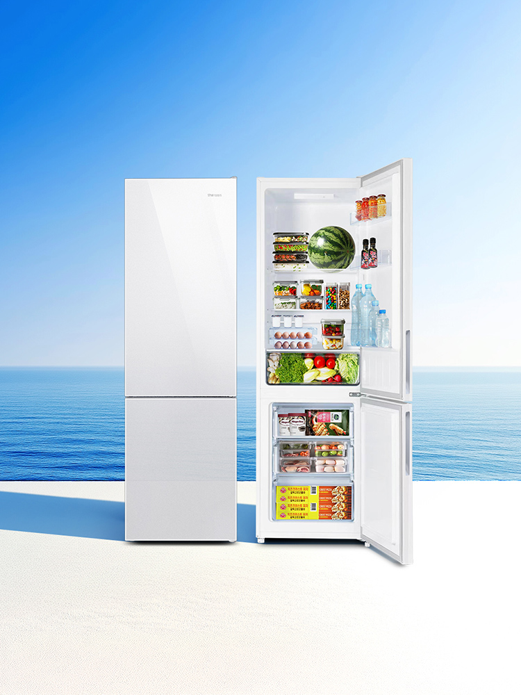 작은 공간에 딱 맞는 2도어 냉장고, 깔끔한 디자인으로 집안 분위기 살리기