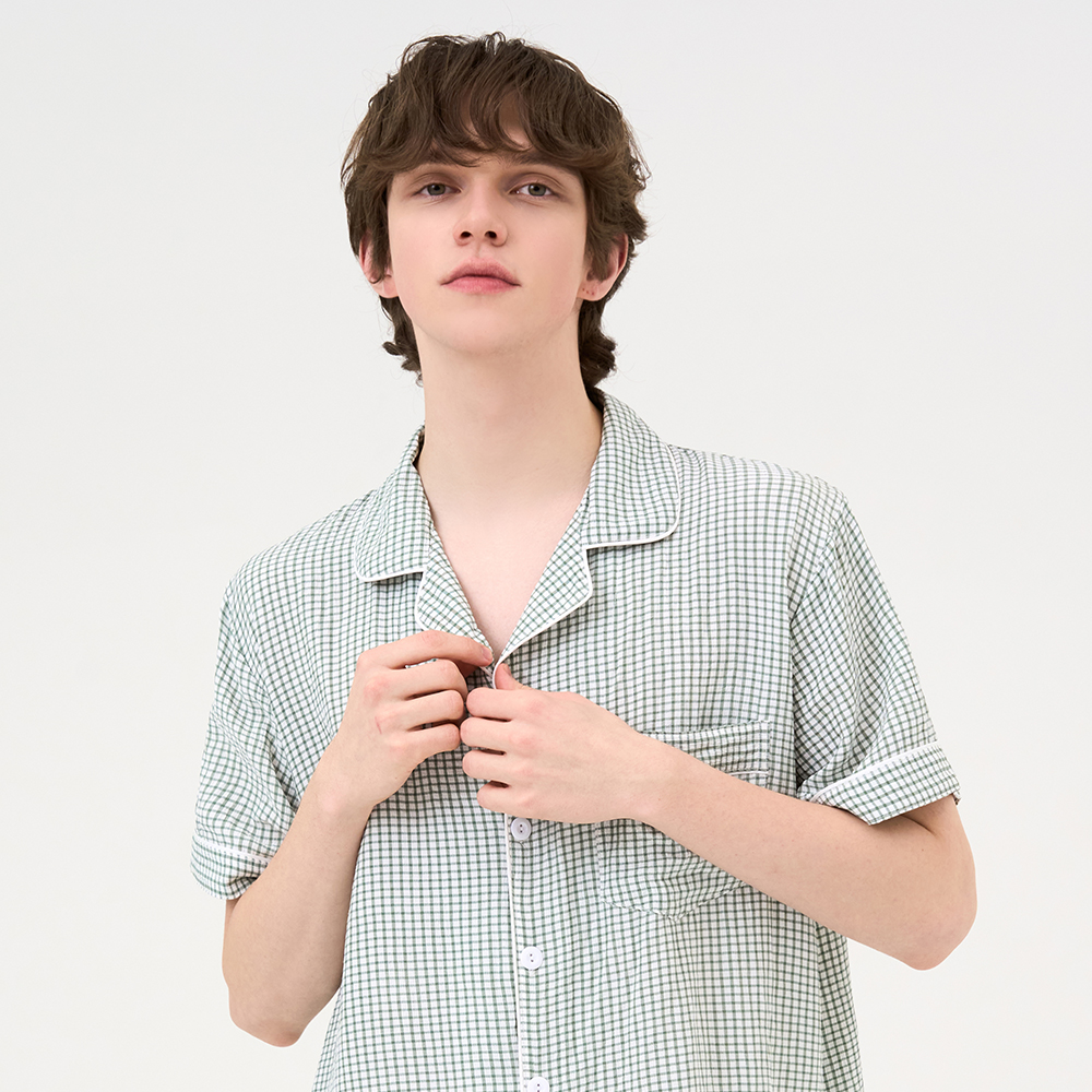 여름철에 딱! 편안하고 귀여운 체크 파자마 세트 추천