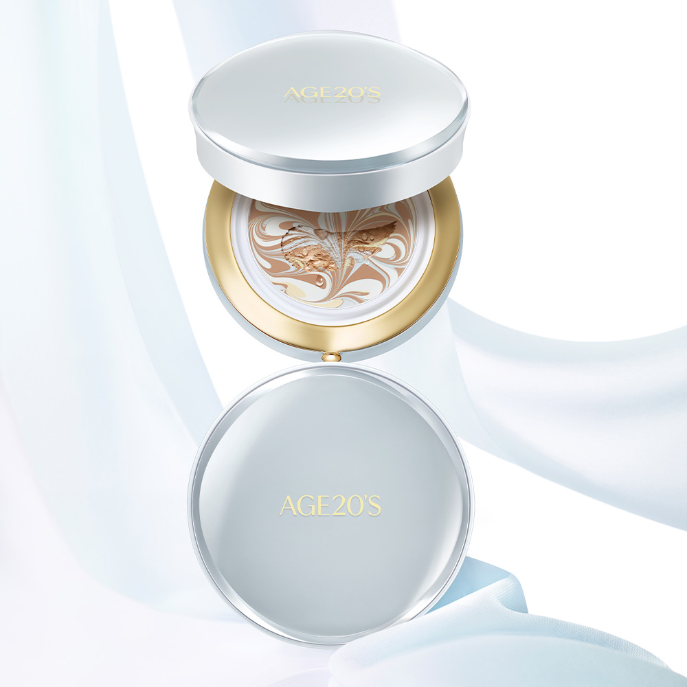 일상 속 피부 고민 해결! 에이지투웨니스 시그니처 에센스 팩트 벨벳 본품과 리필 세트