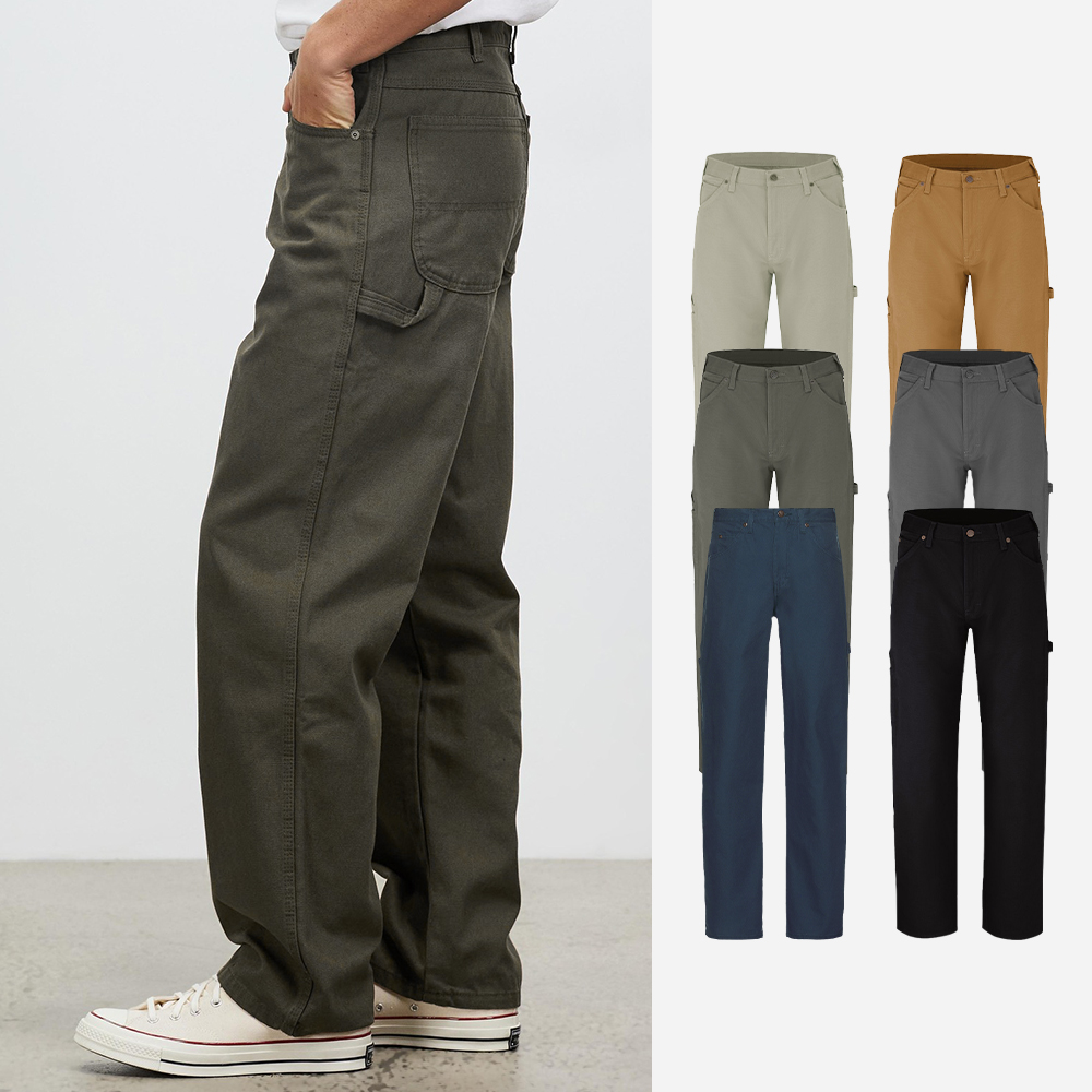 편하게 입기 좋은 루즈핏 워크 팬츠, 디키즈 카펜터 스타일로 만나보세요!