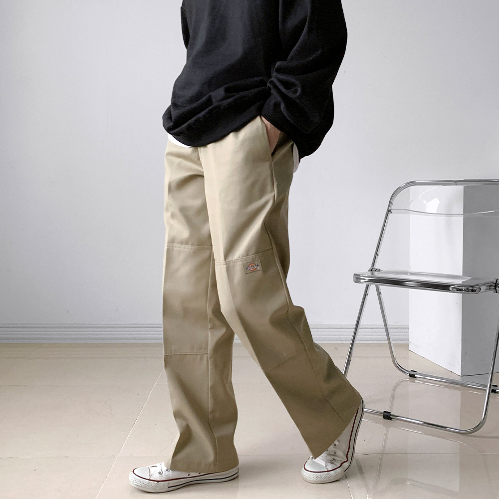 편하게 입기 좋은 루즈핏 면바지, 디키즈 더블니 워크 팬츠 추천해요!