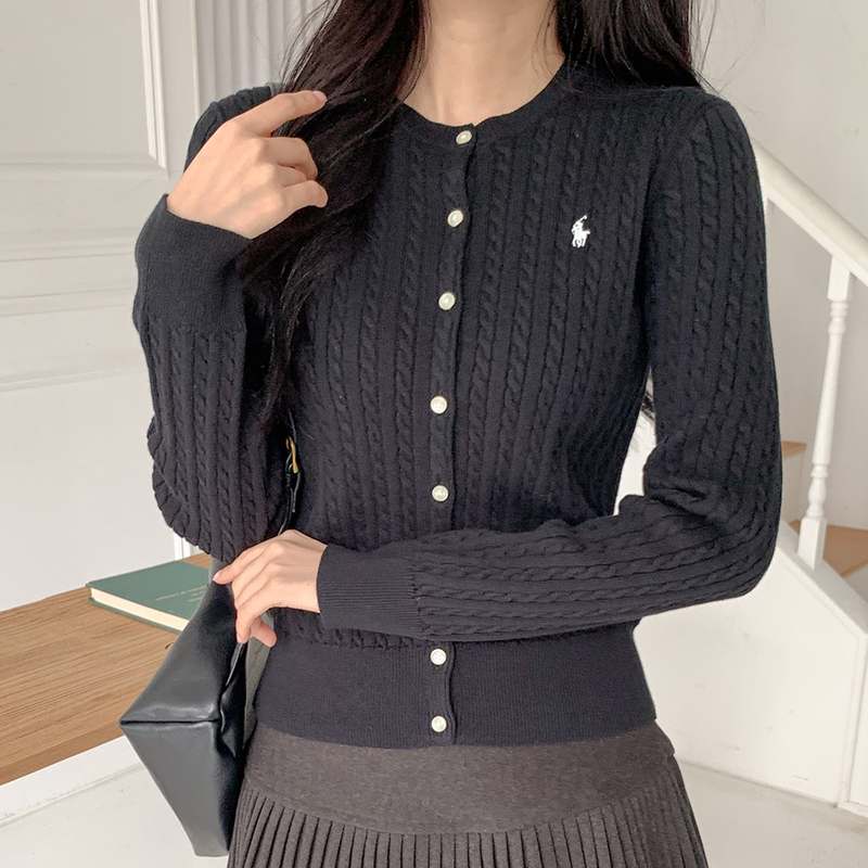 편안하게 입기 좋은 여성 케이블 가디건, 폴로 스타일로 멋내기