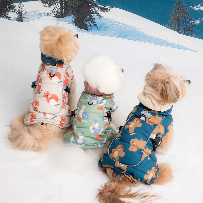 강아지 겨울철 따뜻함을 책임지는 패딩 조끼 추천!