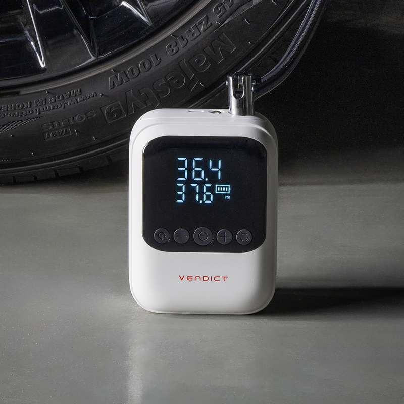 차량 타이어 공기압 체크와 공기 주입이 간편한 방법